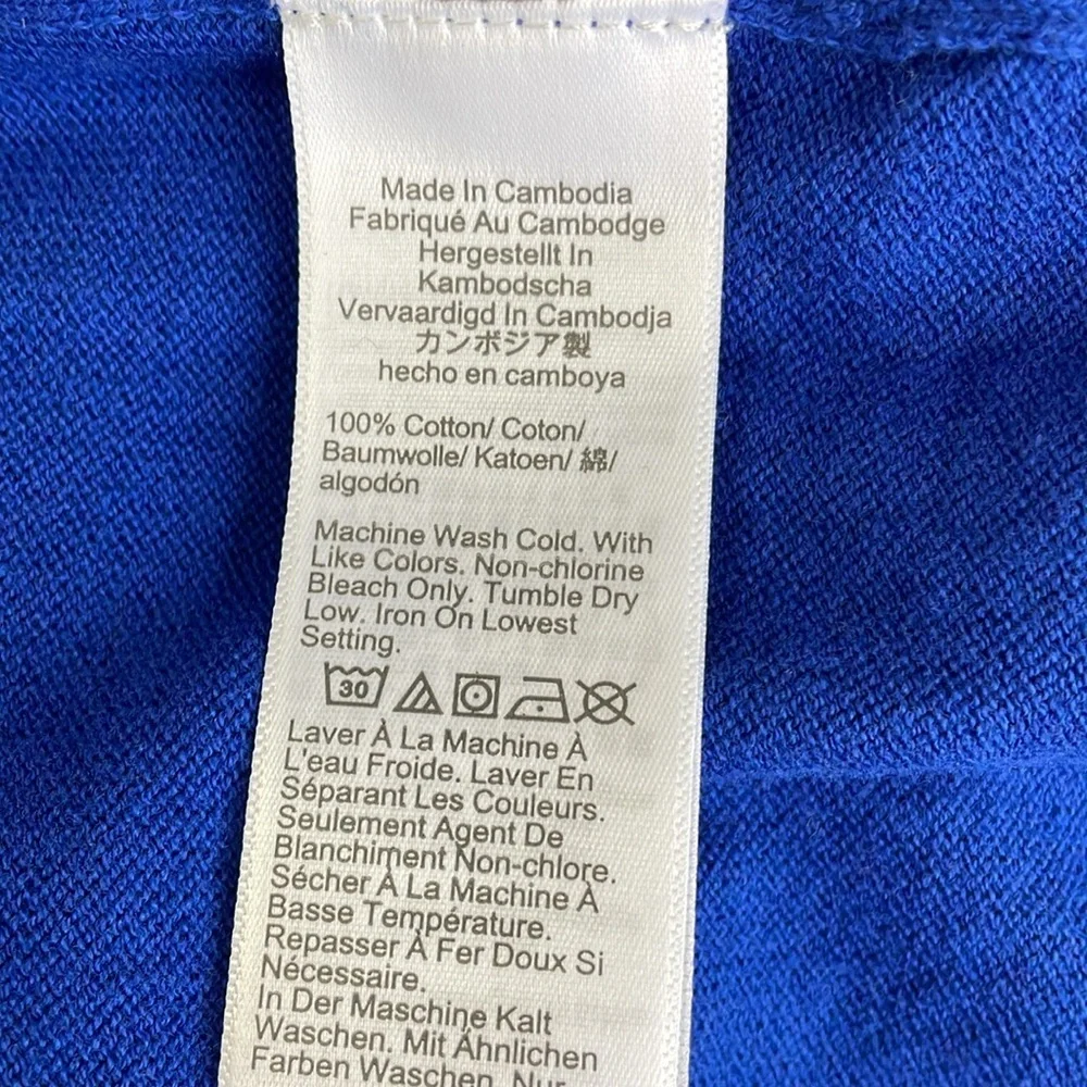 J.Crew Blue Ruffle Neck Sweater
